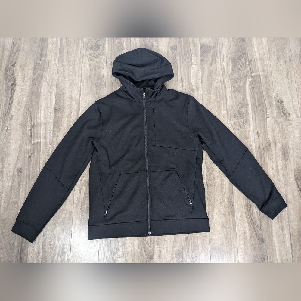 Lululemon City Sweat Full Zip Hoodie Black LM3BC2S Mens Size Large
